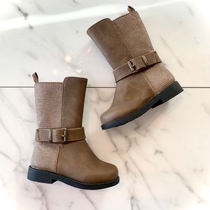 Koala Kids size 4 brown & metallic boots like new